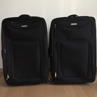 取引決定です●スーツケースx2●ブラック●布地●
