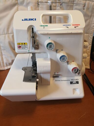 【終了】★美品　JUKIロックミシンMO-03D１本針・３本糸
