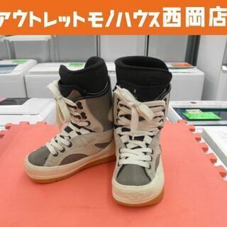 ノースウェイブ スノーボードブーツ 23.5㎝ ホワイト グレー...