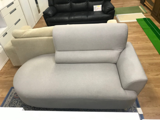【リサイクルサービス八光　田上店　配達・設置OK】グレー　2人掛けソファー