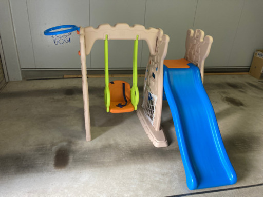 大型遊具　ブランコ&滑り台