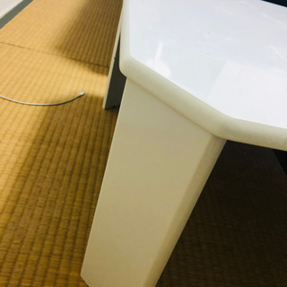 【美品】折り畳みテーブル　白　の画像