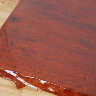 4383 耳付 紫檀 座卓 一枚板 脚取外し可 ローテーブル 幅 90cm 長さ 151.5cm 高さ32cm 天板厚み4.5cm 愛知県岡崎市 直接引取可能の画像