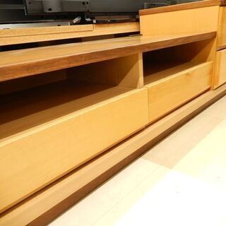 北海道民芸家具　ＴＶ台　テレビ台　サイドテーブル　再塗装済　ＵＳＥＤ 北海道民芸家具 サイドテーブル 幅50×奥行41×高さ52.5cm イト