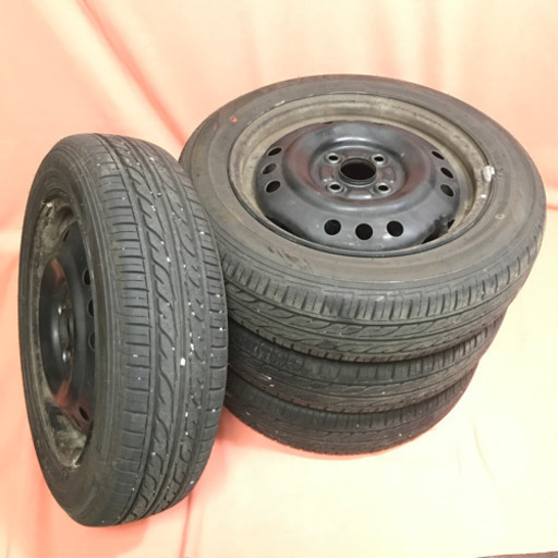 値下げ‼️DUNLOP155/65R14ホイール付4本セット2019年夏タイヤ