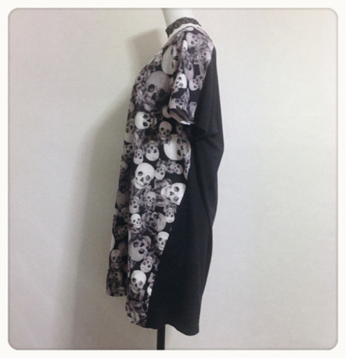 ご購入者様決定[F.F.T.collection]騙し絵 スカル カットソー  黒LサイズOK