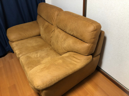 2人がけソファー　合皮