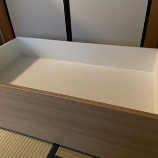 【もらってください】IKEAのマルムシリーズベッドの大量収納引き...