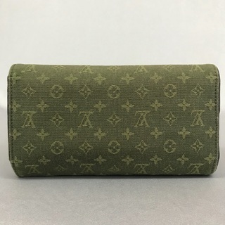 LV ルイヴィトン モノグラム ミニラン カーキデニム長財布の画像