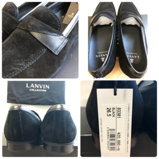 ランバン　メンズシューズ　LANVIN ブラック　新品