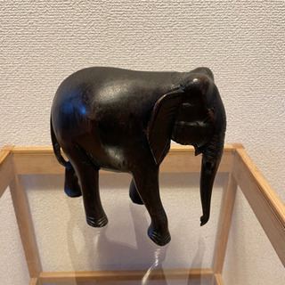 ゾウ（木製）　オブジェ