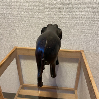 ゾウ（木製）　オブジェの画像