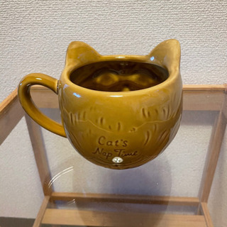 ネコ（陶器）　小物入れ？の画像