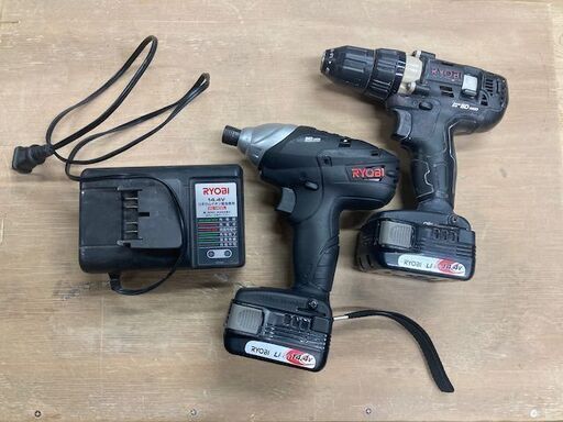 リョービ　インパクトドライバー\u0026ドリル　コンボキット BCK-1420