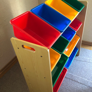 おもちゃ収納ラックの画像
