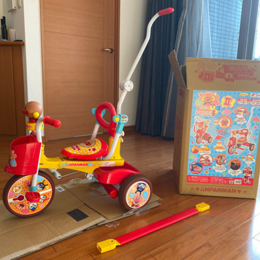 安い 折りたたみ三輪車 それいけ！アンパンマンオールインワンUPⅡ