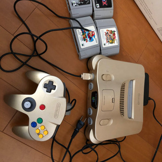 取引完了　ニンテンドー64 本体　　ソフト4本　　エフゼロ　ゼル...