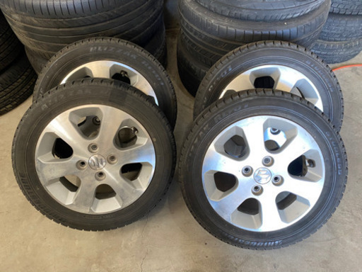 スズキ　ワゴンR 純正　スタッドレスセット　4本　155/65R14 ブリヂストン