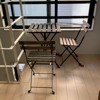 イケア　TÄRNÖ テルノー　テーブル＆チェア2脚 屋外用の画像