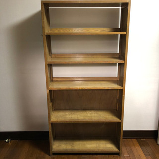 本棚　木製の画像