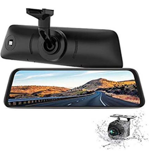 【新品未使用】【業界唯一の1080P＆純正ミラー交換型】 バックカメラモニターセット 1080P 高画質 超暗視 ガイドラインDIY タッチパネル 簡単操作 信号安定 緊急録画 タイムラグなし バックモニター