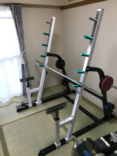 アイロテック　ハーフラック、バーベル(バーのみ) 、ダンベル(20kg×2) セット　筋トレ　トレーニング