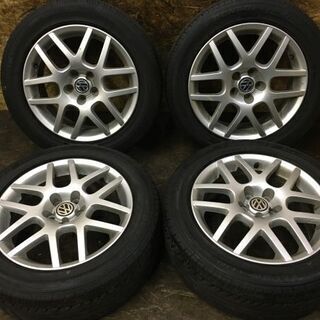 【DUNLOP VEURO VE301 205/55R16】夏タイヤ【VW 純正ホイール BBS 16インチ 6.5J5HPCD100+42】VWゴルフ4等　(TF432) クレジットカード QR決済可能