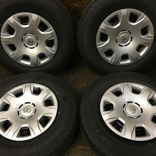 新車外し 2020年製【DUNLOP SP175N 195/80R15 107/105N LT】夏タイヤ【200系 ハイエース 純正ホイール 6J6HPCD139.7+35】　(VVT42) クレジットカード QR決済可能