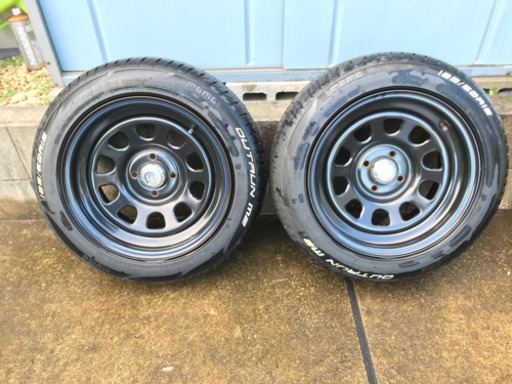 (値下げしました)デイトナタイプホイールタイヤセット　※訳あり　出品2/10まで