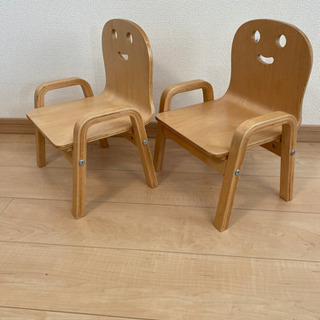 (引渡し済)キコリの小いす　2脚セット(値下げ)の画像