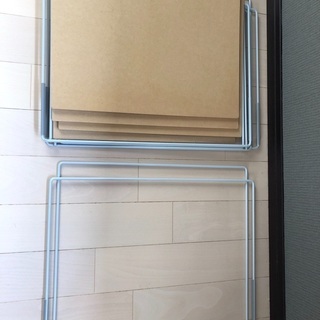無印　スチールユニットシェルフ帆布バスケット用パーツ51cm×4セット