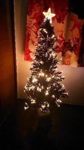 クリスマスツリー　ファイバー　光る　LED