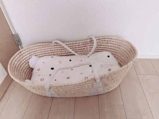 Puppapupo クーファン＋耳付き抱っこ布団 敷きふとん付き クーファン クーハン ゆりかご  だっこふとん
