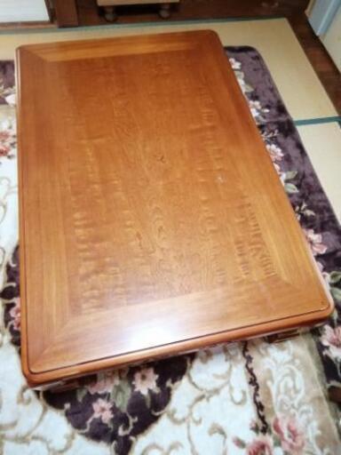 【ジャンク品】コタツ機能付き木製テーブル