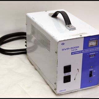 中古 スワロー電機 交流定電圧電源装置 SVR-3000 （85V～115V ⇒ 100V） 日動工業 変圧器