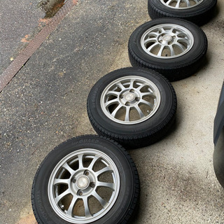 ②アルミホイール＋おまけスタッドレス 13インチ　145/80/R13