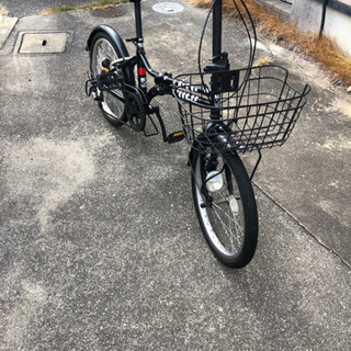 折りたたみ式自転車カゴ付き