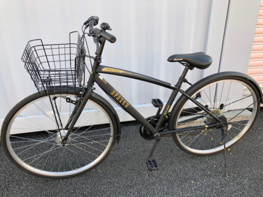 No.160 マルイシ　アパッシュ【６段LEDオートライト】★激安★ 中古自転車 27インチ 軽整備済み 安い 防犯登録 藤沢 横浜 