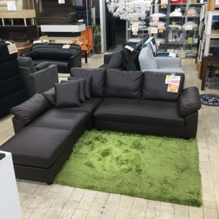 sakoda 12/26 福岡 東区 和白 【美品!!】定価69,800円 SAKODA 3Pカウチソファ コーナーソファ L字ソファー 大型ソファー 椅子 イス テラスハウス