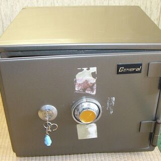 【訳あり/中古/引取り限定】■ダイヤル式耐火金庫■鍵1ヶ付■GE...