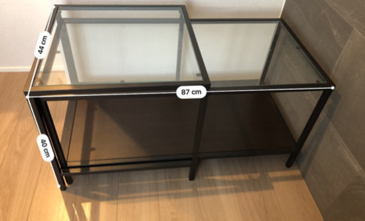 【美品】ガラス　センターテーブル