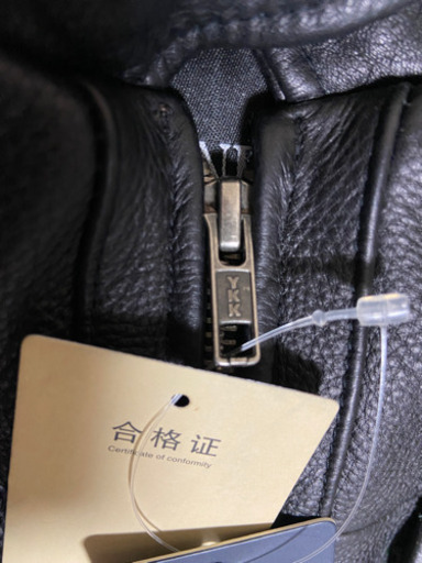 値下げしました。今からのシーズンに? 新品 試着のみ (交渉可)cowleather 牛革ライダーズジャケットM