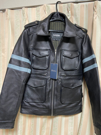 値下げしました。今からのシーズンに? 新品 試着のみ (交渉可)cowleather 牛革ライダーズジャケットM