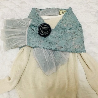 美品　ホコモララ　レースショール＆ボレロにもなりますの画像