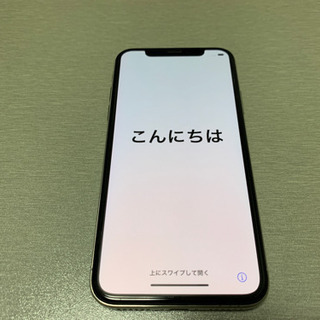 iPhone X 256GB シルバー SoftBank 中古美品の画像