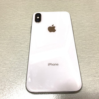 iPhone X 256GB シルバー SoftBank 中古美品の画像