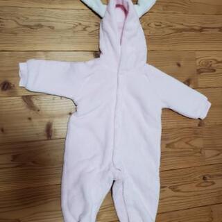 うさぎの着ぐるみロンパース　80サイズ