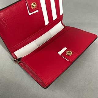 FURLAフルラ バビロン 赤サフィアーノレザー コンパクト折財布の画像