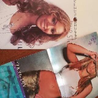 【差し上げます】ビヨンセ&ブリトニーのポスターカレンダーの画像