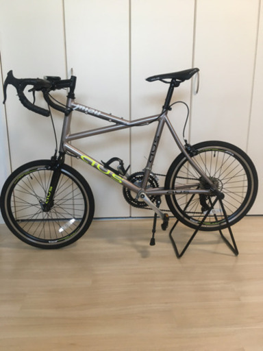 ドロップハンドル　小径ロードバイク　ミニベロ　SIMANO DEORE XTペダル付き